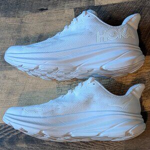 Hoka Clifton 9 Running Shoes White Sneakers
